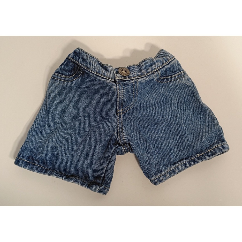 Build A Bear Light Wash Blue Denim‎ Shorts BAB